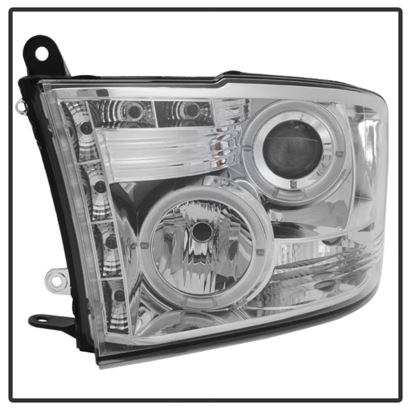 Load image into Gallery viewer, Spyder Dodge Ram 1500 09-14 10-14 Projector Headlights Halogen- LED Halo LED - Chrm PRO-YD-DR09-HL-C

