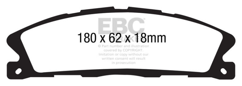 Load image into Gallery viewer, EBC 13+ Ford Explorer 3.5 Twin Turbo 4WD Greenstuff Front Brake Pads
