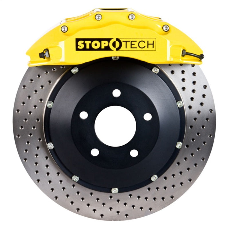 Load image into Gallery viewer, StopTech 08-13 BMW M3/11-12 1M Coupe Front BBK w/ Yellow ST-60 Calipers Drilled 380x35mm Rotor

