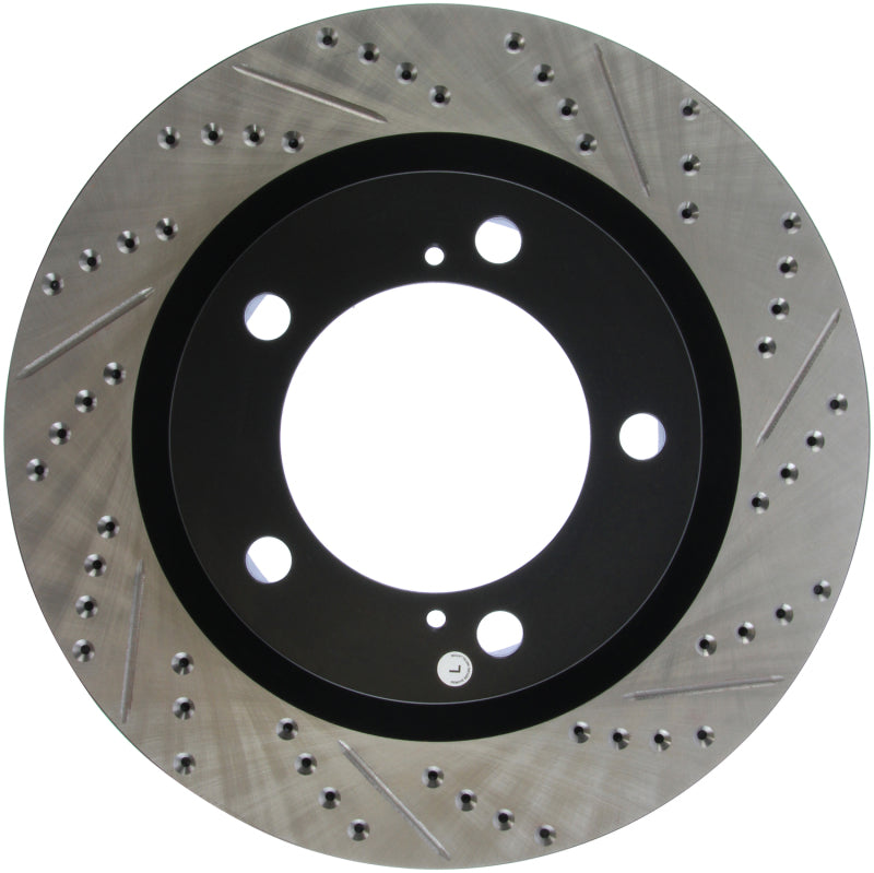 Load image into Gallery viewer, StopTech 07-09 Toyota Tundra / 08-09 Toyota Sequoia Front Left Slotted &amp; Drilled Rotor
