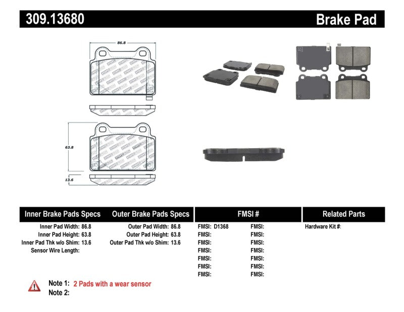 Load image into Gallery viewer, StopTech Performance 08+ Mitsubishi Evolution X Rear Brake Pads
