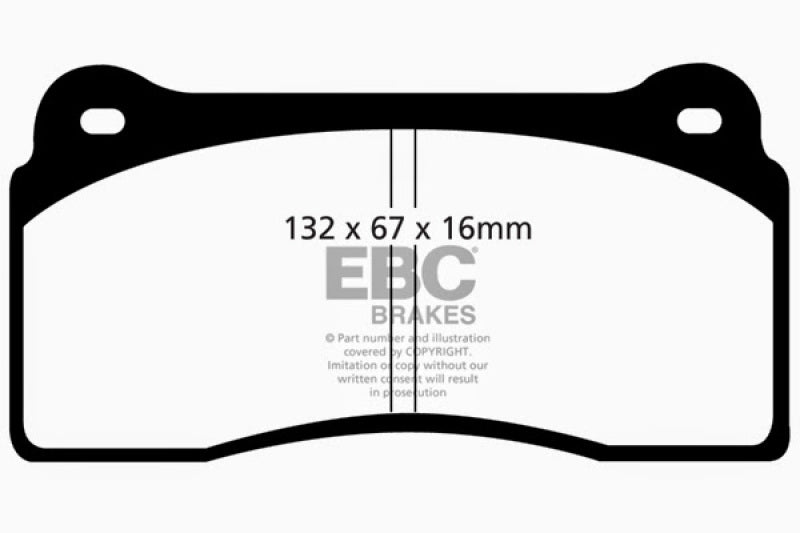 Load image into Gallery viewer, EBC 99-03 Aston Martin DB7 5.9 Redstuff Front Brake Pads
