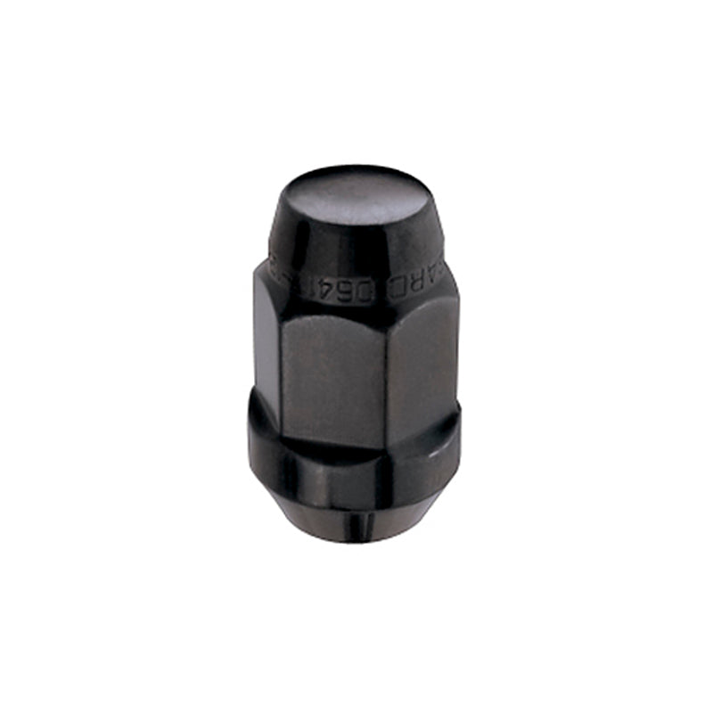 Load image into Gallery viewer, McGard Hex Lug Nut (Cone Seat Bulge Style) M12X1.5 / 3/4 Hex / 1.45in. Length (4-Pack) - Black
