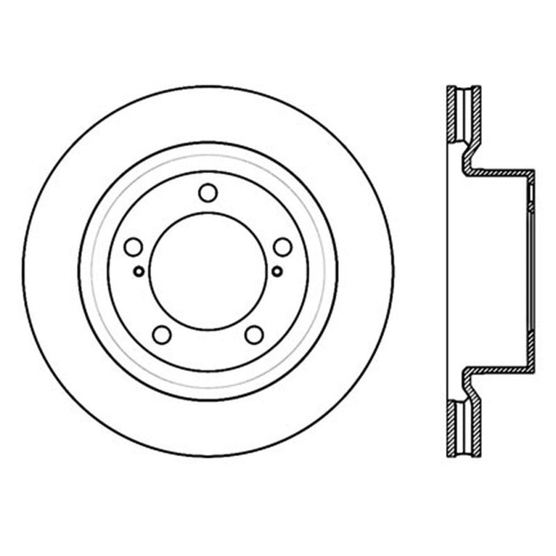Load image into Gallery viewer, StopTech 07-09 Toyota Tundra / 08-09 Toyota Sequoia Front Left Slotted &amp; Drilled Rotor

