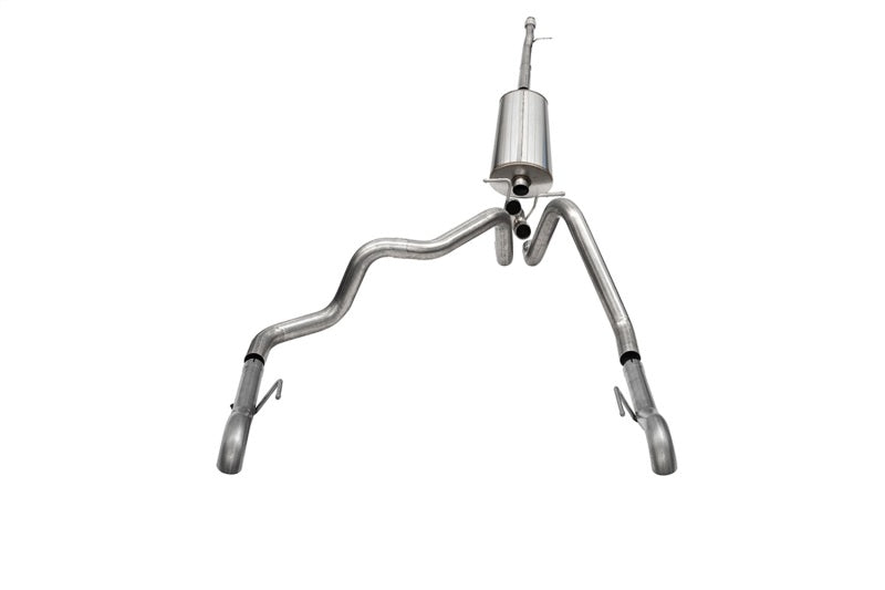 Load image into Gallery viewer, Corsa 22-23 Chevrolet Silverado 1500 Cat-Back Dual Rear Exit with Turn Down Tail Pipes
