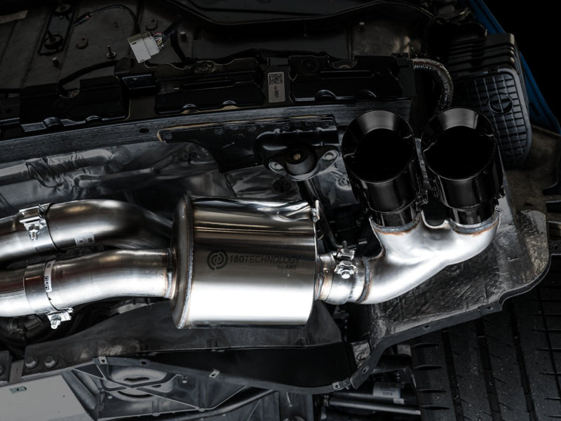 Load image into Gallery viewer, AWE Tuning 2020 Chevrolet Corvette (C8) Touring Edition Exhaust - Quad Diamond Black Tips
