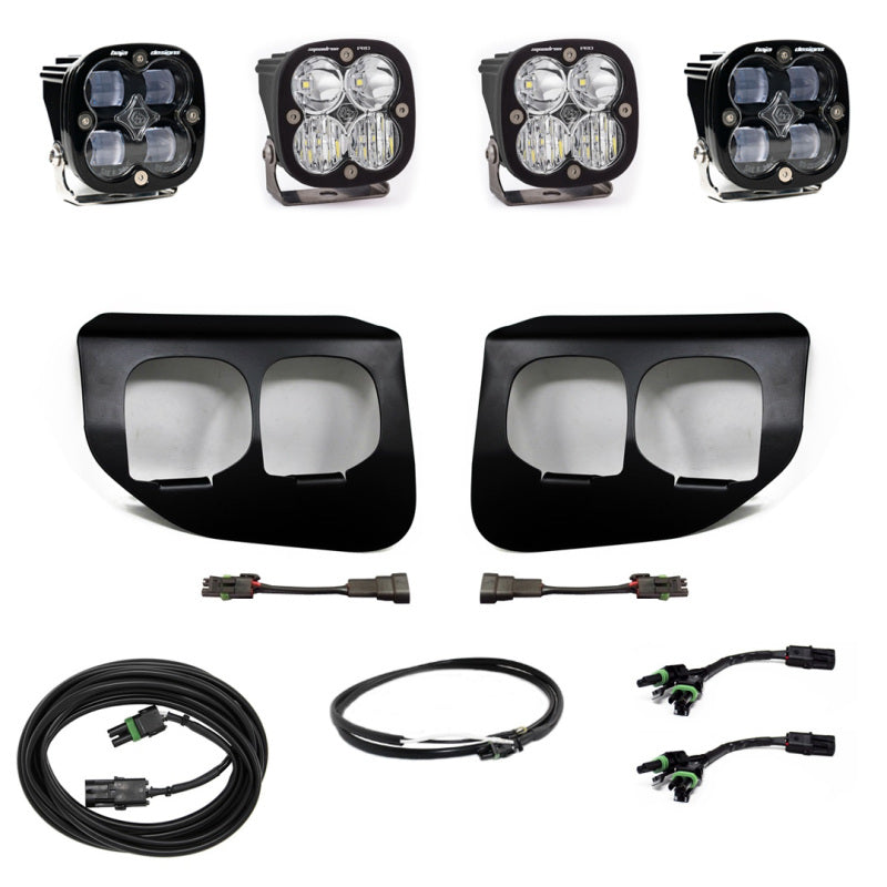 Load image into Gallery viewer, Baja Designs Ford Super Duty (20-On) Fog Lights Dual FPK SAE/Pro DC Baja Designs w/Upfitter
