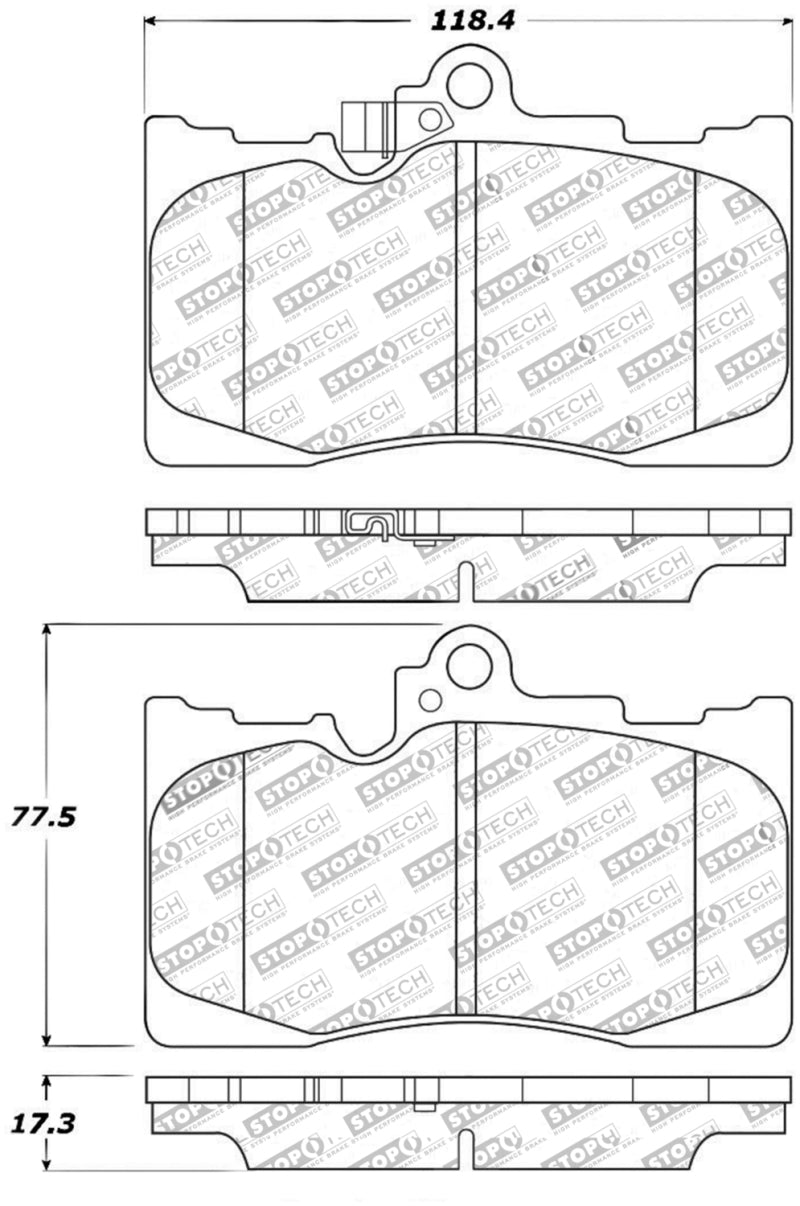 Load image into Gallery viewer, StopTech Performance 06 Lexus GS300/430 / 07-08 GS350 / 06-08 IS350 Front Brake Pads
