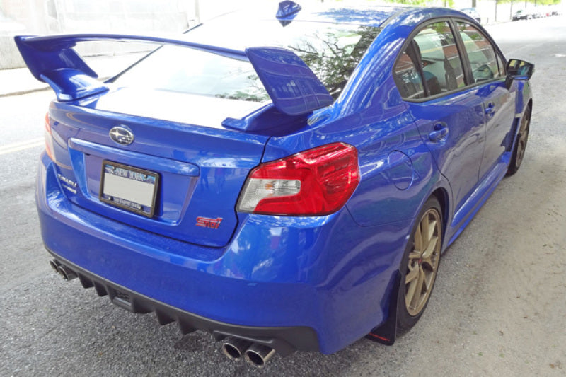 Load image into Gallery viewer, Rally Armor 15-21 Subaru WRX/STI (Sedan ONLY) White UR Mud Flap w/ Red Logo
