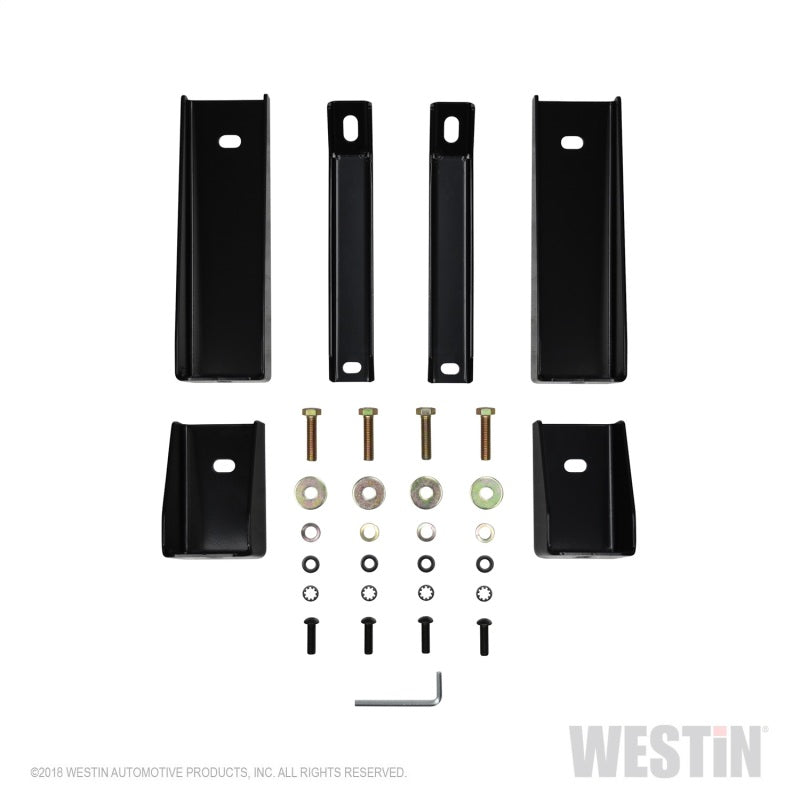 Load image into Gallery viewer, Westin 2019 Chevrolet Silverado/Sierra 1500 Crew Cab E-Series 3 Nerf Step Bars - Black
