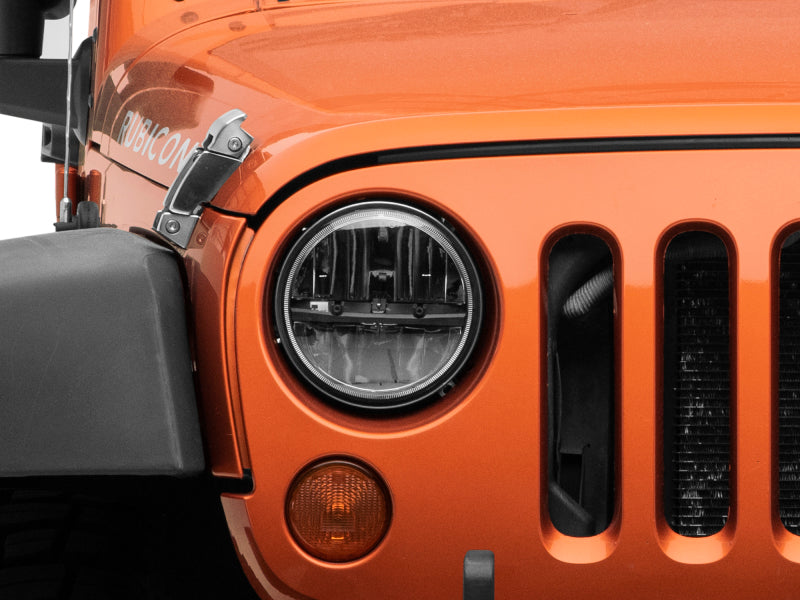 Load image into Gallery viewer, Raxiom 97-18 Jeep Wrangler TJ/JK Axial Series LED Headlights- Black Housing (Clear Lens)
