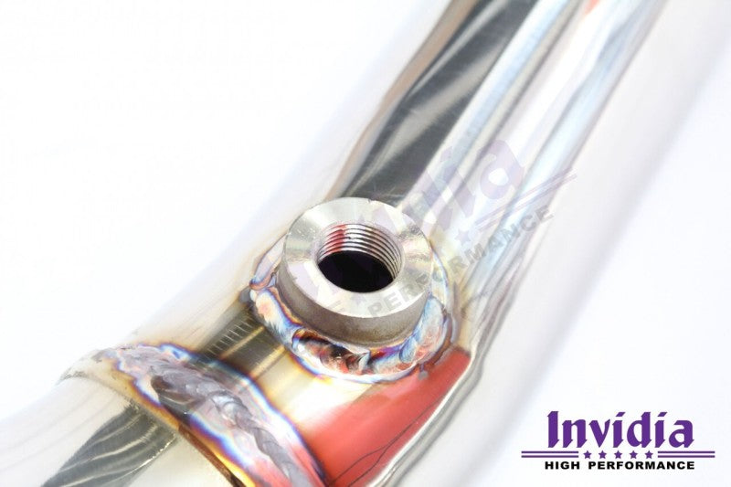 Load image into Gallery viewer, Invidia 15-21 Subaru WRX w/ Manual Transmission J-Pipe With Bottom High Flow Cat Down Pipe
