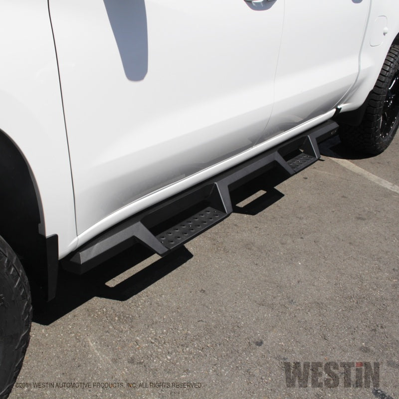 Load image into Gallery viewer, Westin 2019 Chevrolet Silverado / GMC Sierra 1500 Crew Cab Drop Nerf Step Bars - Textured Black

