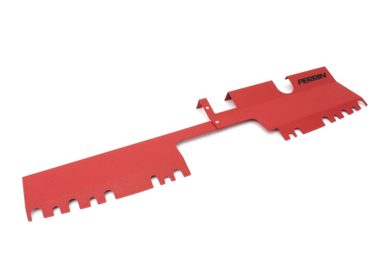 Load image into Gallery viewer, Perrin 15-21 WRX/STI Radiator Shroud (With OEM Intake Scoop) - Red
