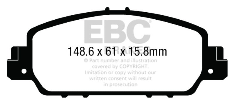 Load image into Gallery viewer, EBC 13+ Honda Accord Coupe 2.4 EX Greenstuff Front Brake Pads
