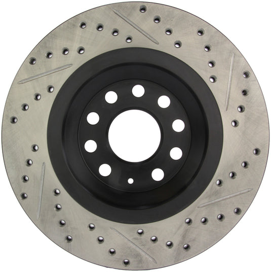 StopTech 09 VW Passat CC / 06-09 Passat Slotted & Drilled Right Rear Rotor