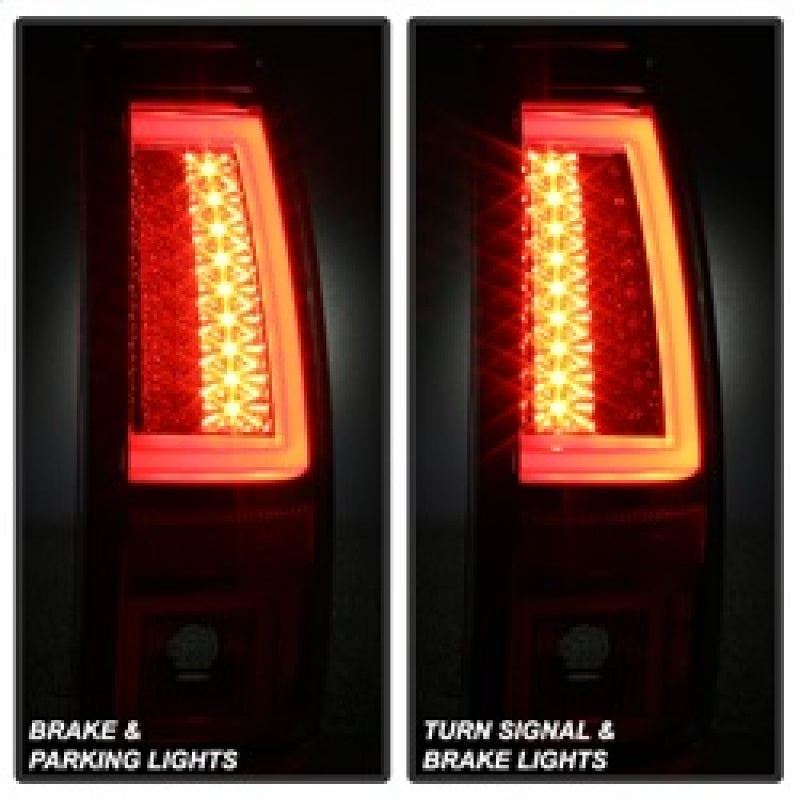 Load image into Gallery viewer, Spyder Chevy Silverado 1500/2500 03-06 Version 2 LED Tail Lights - Red Clear ALT-YD-CS03V2-LED-RC

