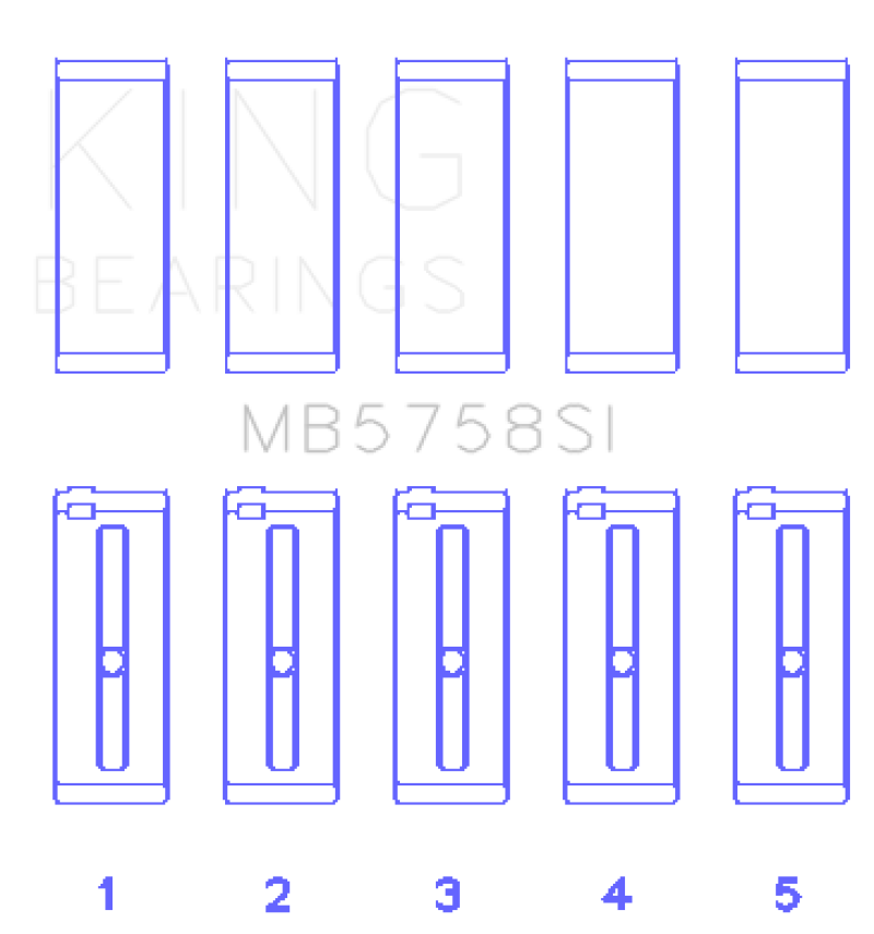 Load image into Gallery viewer, King 2007 Mini Cooper (Size STD) Main Bearing Set
