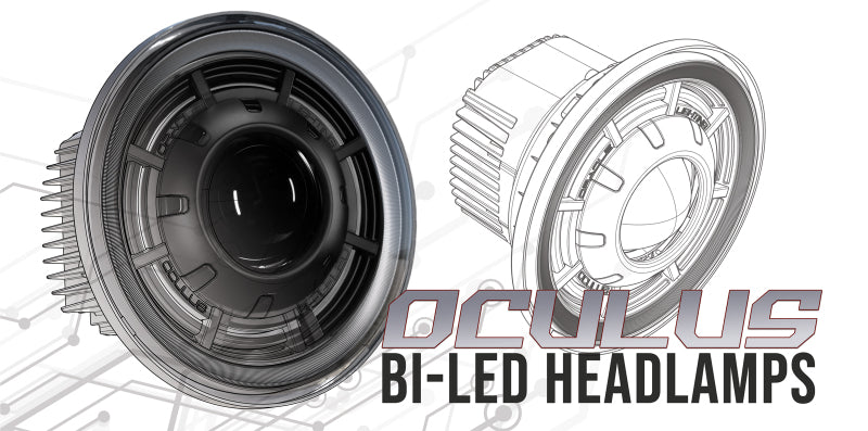 Load image into Gallery viewer, Oracle Oculus 7in Bi-LED Projector Headlights for Jeep Wrangler JK - 6000K

