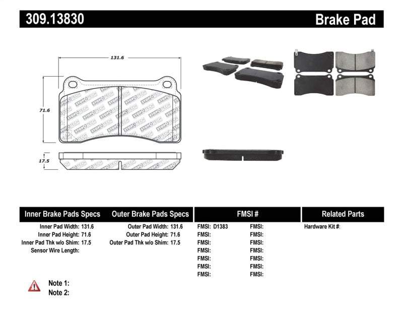 Load image into Gallery viewer, StopTech Performance Brake Pads

