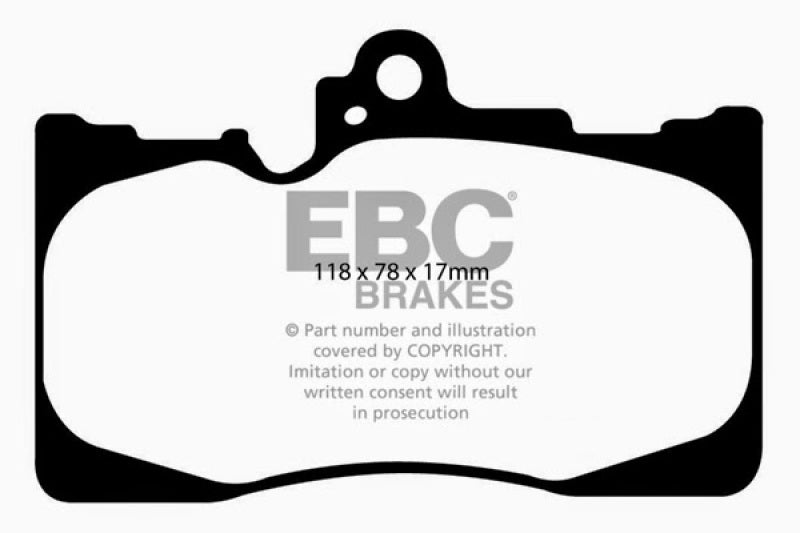 Load image into Gallery viewer, EBC 07-08 Lexus GS350 3.5 RWD Ultimax2 Front Brake Pads
