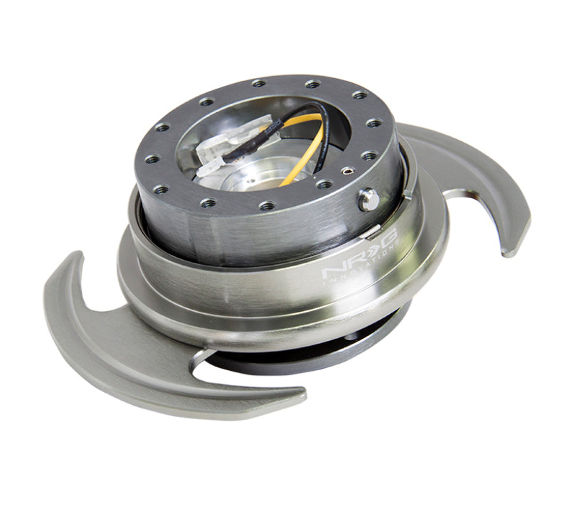 Load image into Gallery viewer, NRG Quick Release Kit Gen 3.0 - Gunmetal Body / Gunmetal Ring w/Handles
