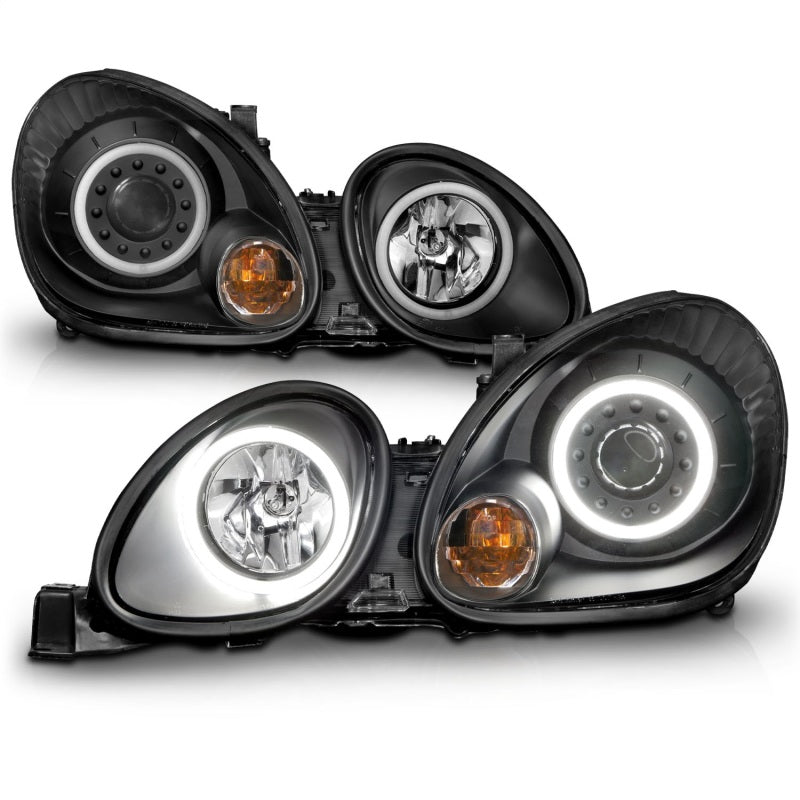 Load image into Gallery viewer, ANZO 1998-2005 Lexus Gs300 Projector Headlights w/ Halo Black
