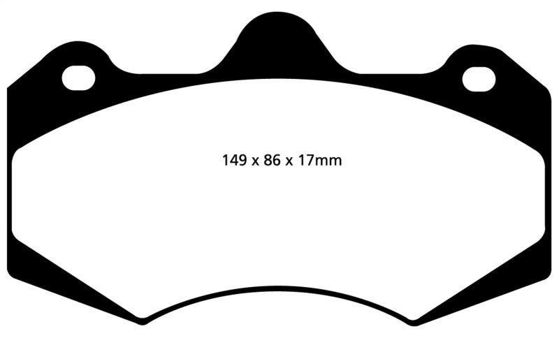Load image into Gallery viewer, EBC 01-04 Aston Martin Vanquish 5.9 (AP Caliper) Bluestuff Front Brake Pads
