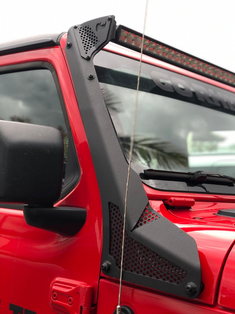 Load image into Gallery viewer, Go Rhino 18-20 Jeep Wrangler JL/JLU/Gladiator JT XE Windshield Light Bar Mount - 50in Single Row
