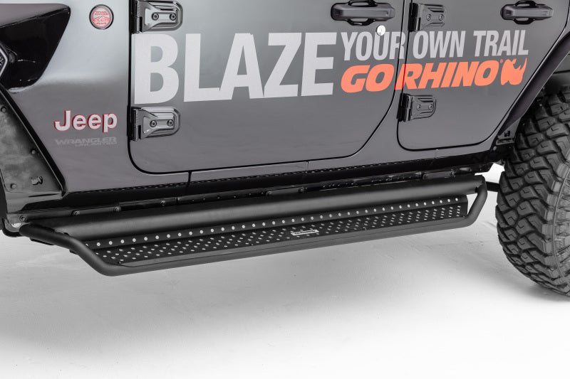 Load image into Gallery viewer, Go Rhino Dominator Extreme D1 Side Steps - Tex Blk - 80in
