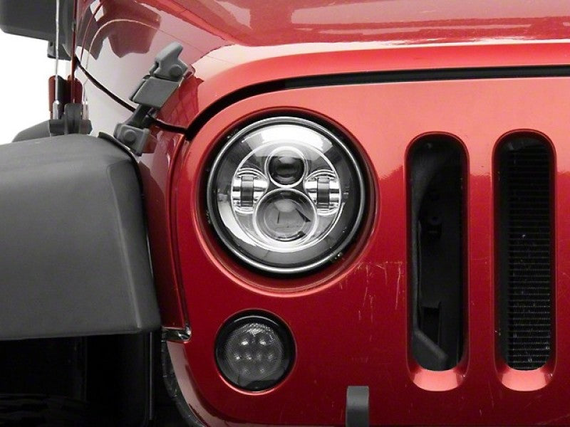Load image into Gallery viewer, Raxiom 97-18 Jeep Wrangler TJ/JK Axial Series LED Daymaker Headlights- Chrome Housing (Clear Lens)
