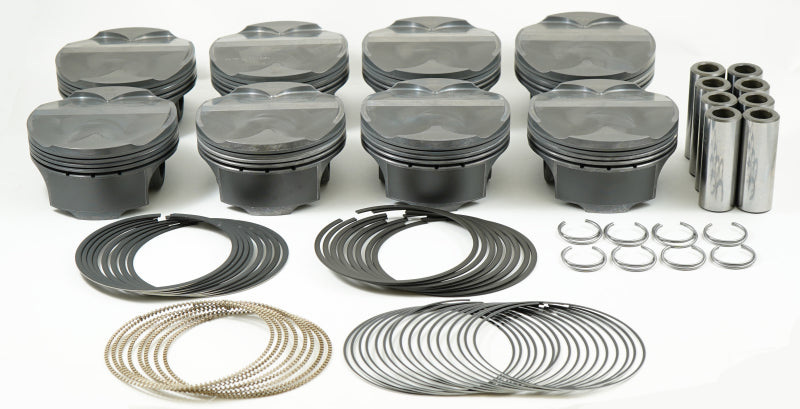 Load image into Gallery viewer, Mahle MS Piston Set SBF 304ci 3.640in Bore 3.65in Stroke 5.933in Rod .866 Pin 3cc 11.3 CR Set of 8
