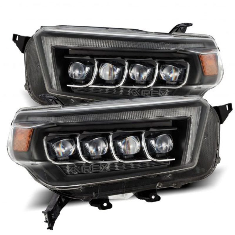 Load image into Gallery viewer, AlphaRex 10-13 Toyota 4Runner NOVA LED Projector Headlights Plank Style Black w/Seq Signal/DRL
