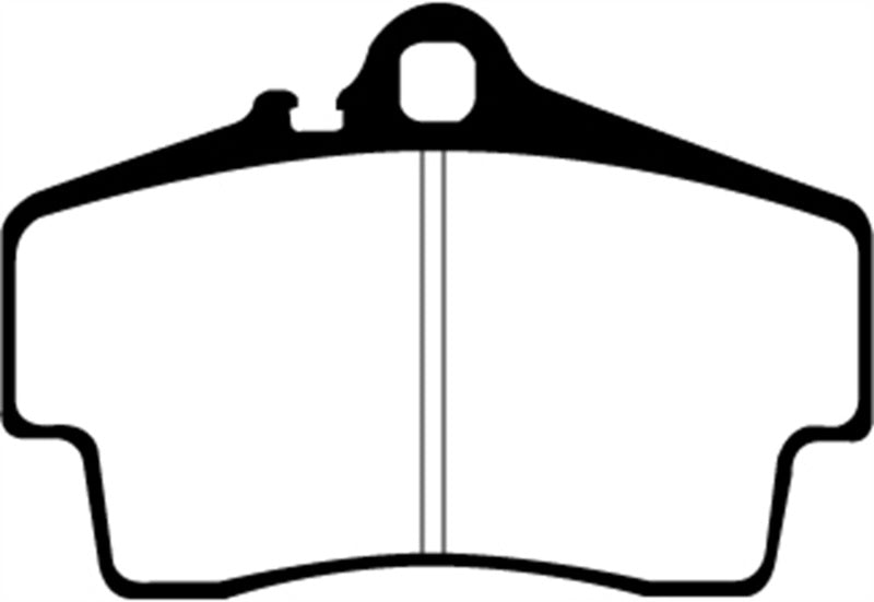 Load image into Gallery viewer, EBC 98-05 Porsche 911 (996) (Cast Iron Rotor only) 3.4 Carrera 2 Redstuff Rear Brake Pads
