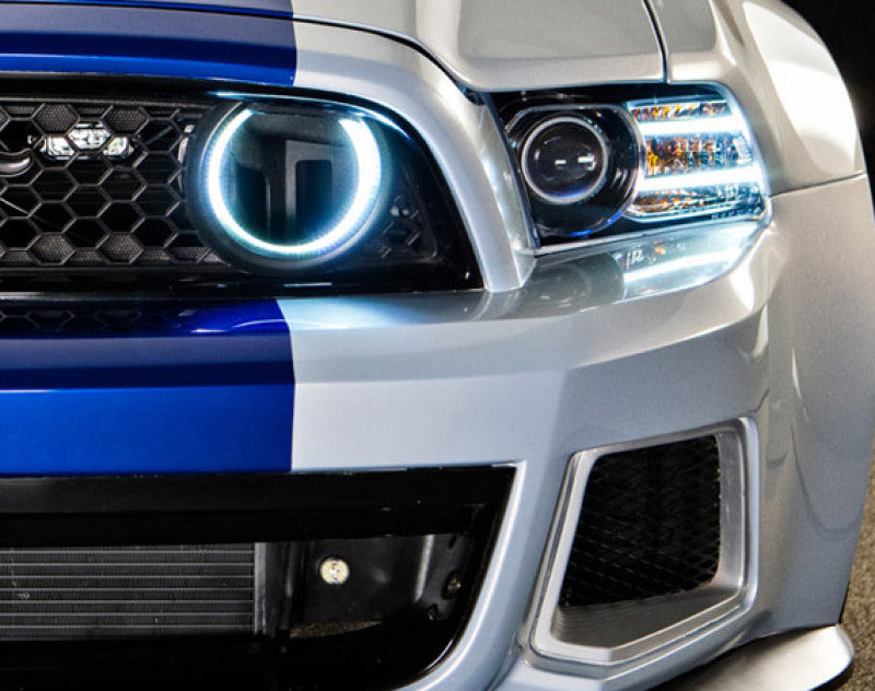 Load image into Gallery viewer, Oracle Ford Mustang 10-13 WP LED Fog Halo Kit (Grille Style) - White

