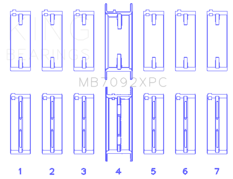 Load image into Gallery viewer, King Nissan RB26DETT 24V (Size STD) Coated Performance Main Bearing Set
