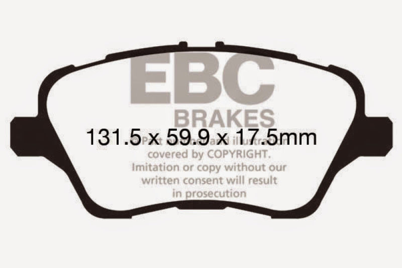 Load image into Gallery viewer, EBC 13+ Ford Fiesta 1.6 Turbo ST Redstuff Front Brake Pads
