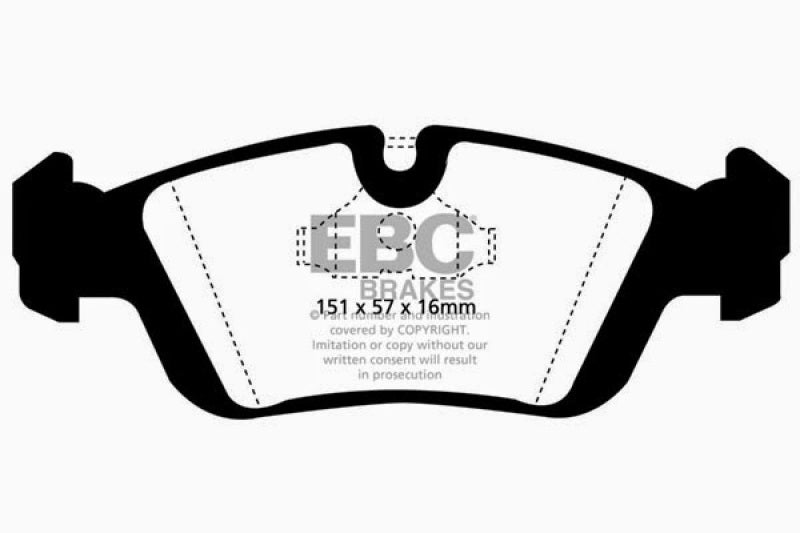 Load image into Gallery viewer, EBC 96-98 BMW Z3 1.9 Yellowstuff Front Brake Pads
