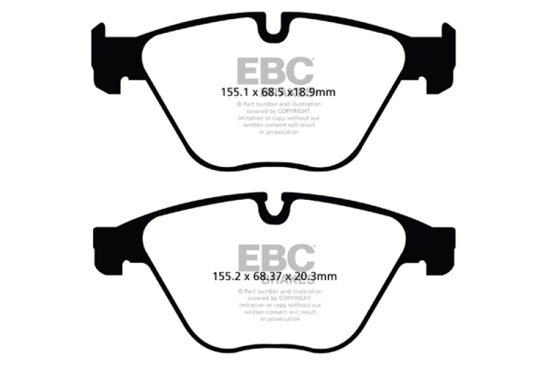 Load image into Gallery viewer, EBC 10+ BMW 535i 3.0 Turbo (F10) Redstuff Front Brake Pads
