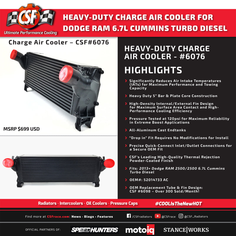 Load image into Gallery viewer, CSF 13-18 Ram 2500 6.7L OEM Intercooler
