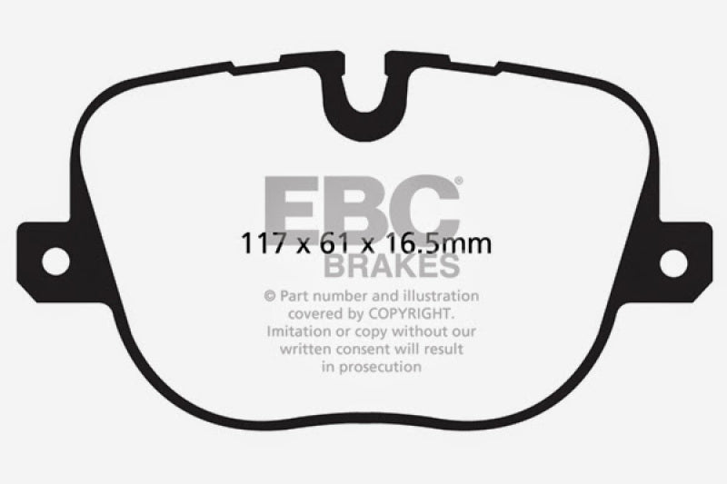 Load image into Gallery viewer, EBC 10-12 Land Rover Range Rover 5.0 Supercharged Greenstuff Rear Brake Pads
