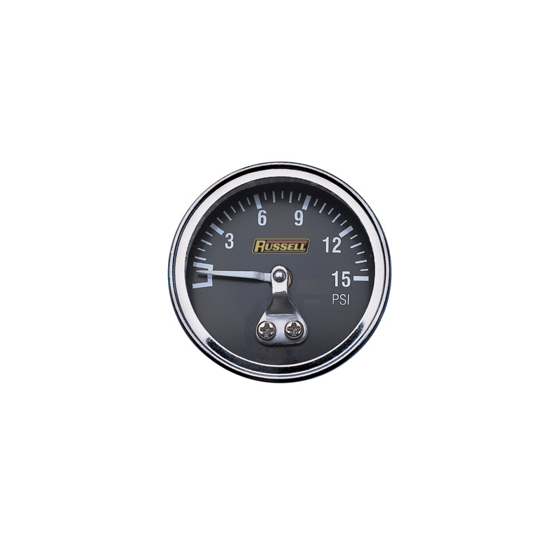 Load image into Gallery viewer, Russell Performance 15 psi fuel pressure gauge (Non liquid-filled)

