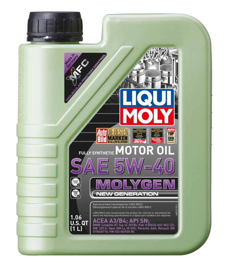 Load image into Gallery viewer, LIQUI MOLY 1L Molygen New Generation Motor Oil 5W40
