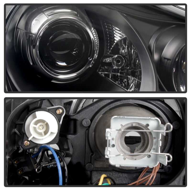 Load image into Gallery viewer, Spyder Porsche Cayenne 03-06 Projector Xenon/HID Model- DRL LED Blk PRO-YD-PCAY03-HID-DRL-BK
