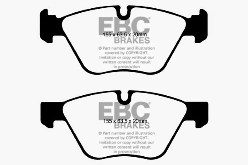 Load image into Gallery viewer, EBC 08-10 BMW 128 3.0 Yellowstuff Front Brake Pads

