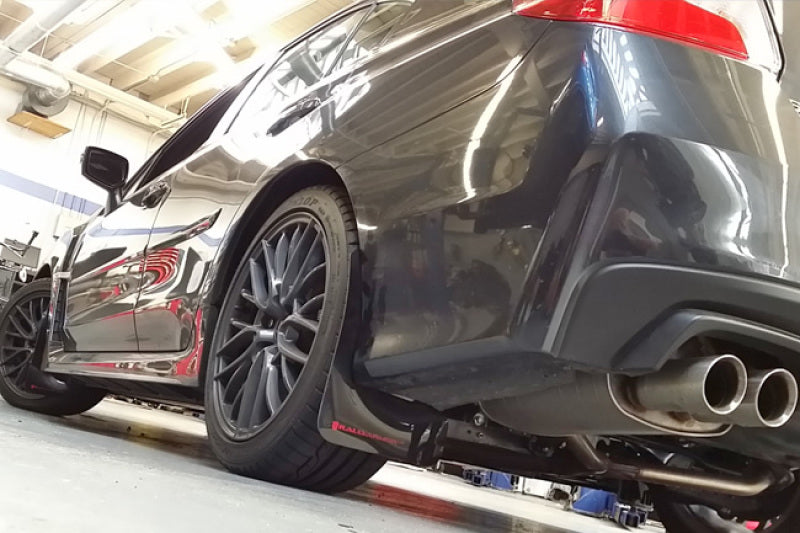 Load image into Gallery viewer, Rally Armor 15-21 Subaru WRX/STI (Sedan ONLY) White UR Mud Flap w/ Red Logo
