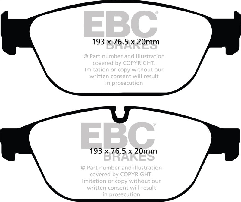 Load image into Gallery viewer, EBC 11-12 Audi A8 Quattro 3.0 Supercharged Yellowstuff Front Brake Pads
