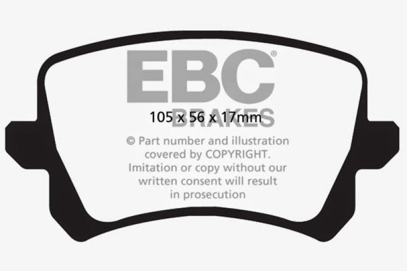 Load image into Gallery viewer, EBC 15+ Audi Q3 2.0 Turbo Redstuff Rear Brake Pads
