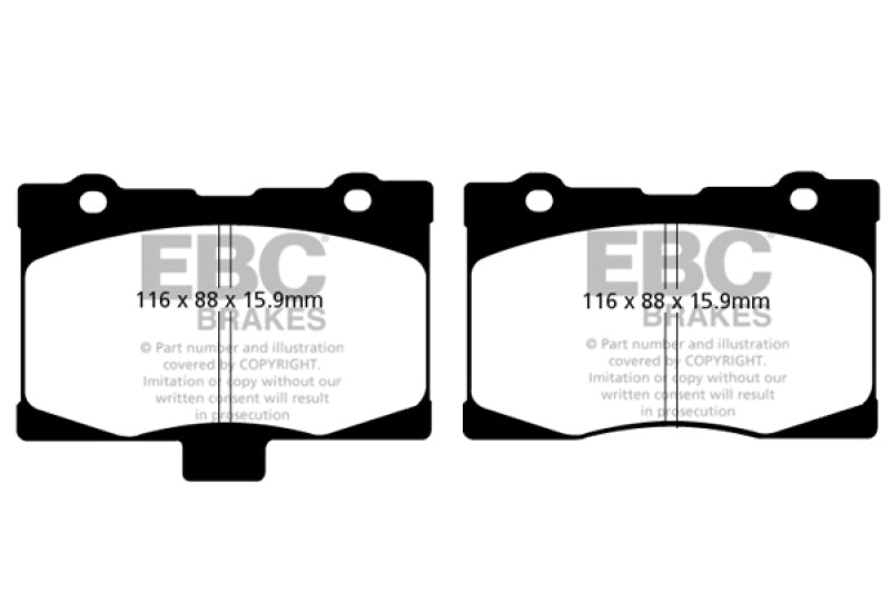 Load image into Gallery viewer, EBC 05-08 Acura RL 3.5 Redstuff Front Brake Pads
