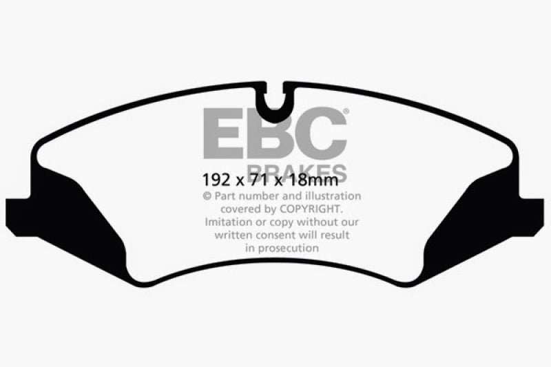 Load image into Gallery viewer, EBC 14+ Land Rover LR4 3.0 Supercharged Yellowstuff Front Brake Pads
